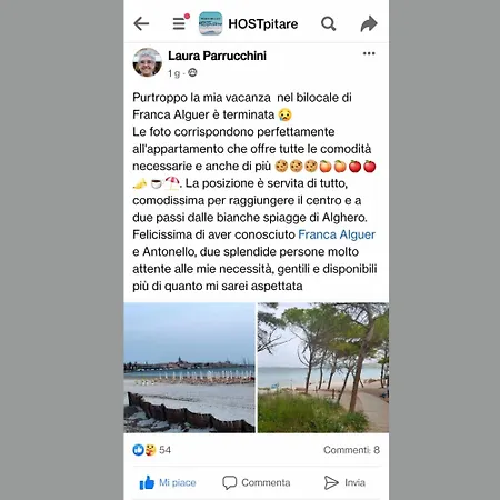 Lo Mirall - Bilocale A 2 Minuti Dalla Del Lido Di Alghero