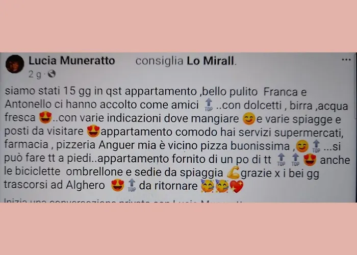 Lo Mirall - Bilocale A 2 Minuti Dalla Del Lido Di Lägenhet Alghero